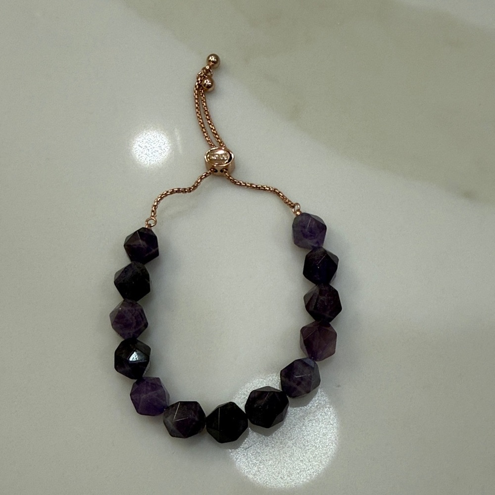 Purple Beaded Bracelet